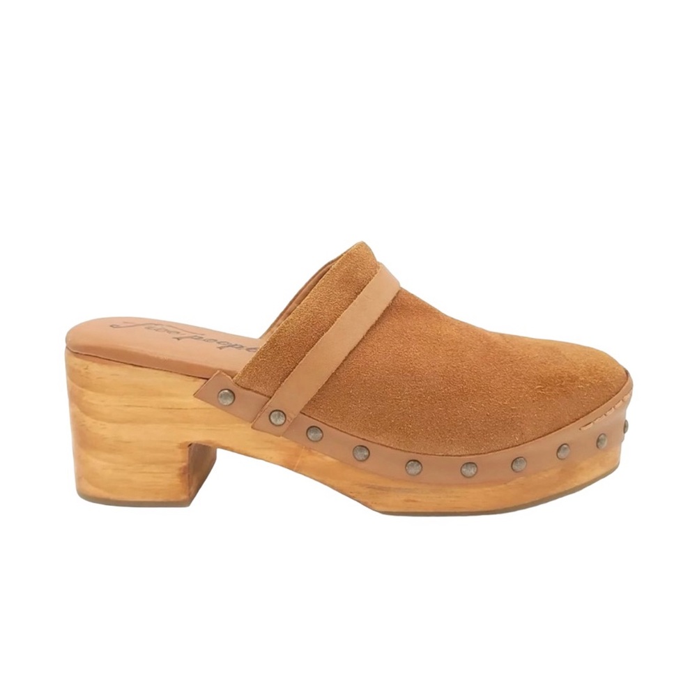 Free People Calabasas Platform Brown Suede Clog Women’s Size 8 - Picture 1 of 11